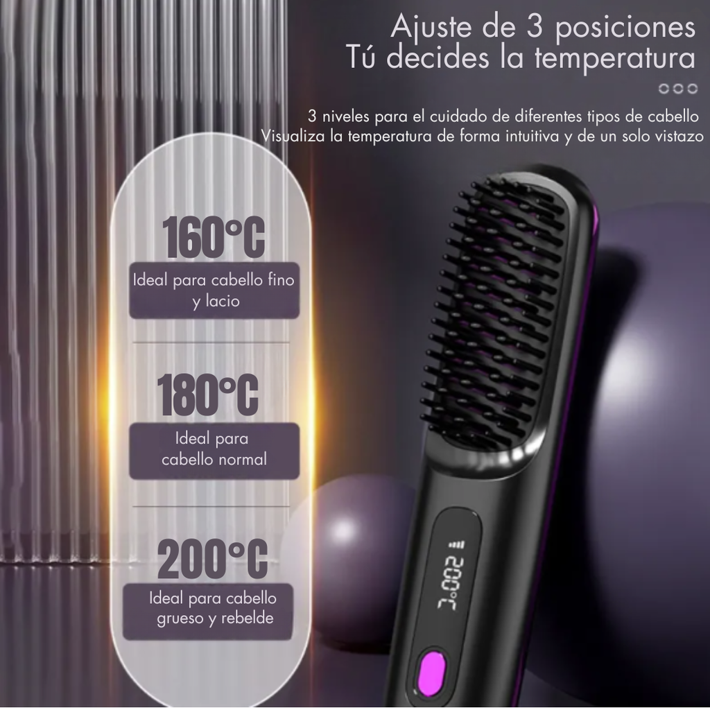 ChargeStyle - Peine alisador inalámbrico